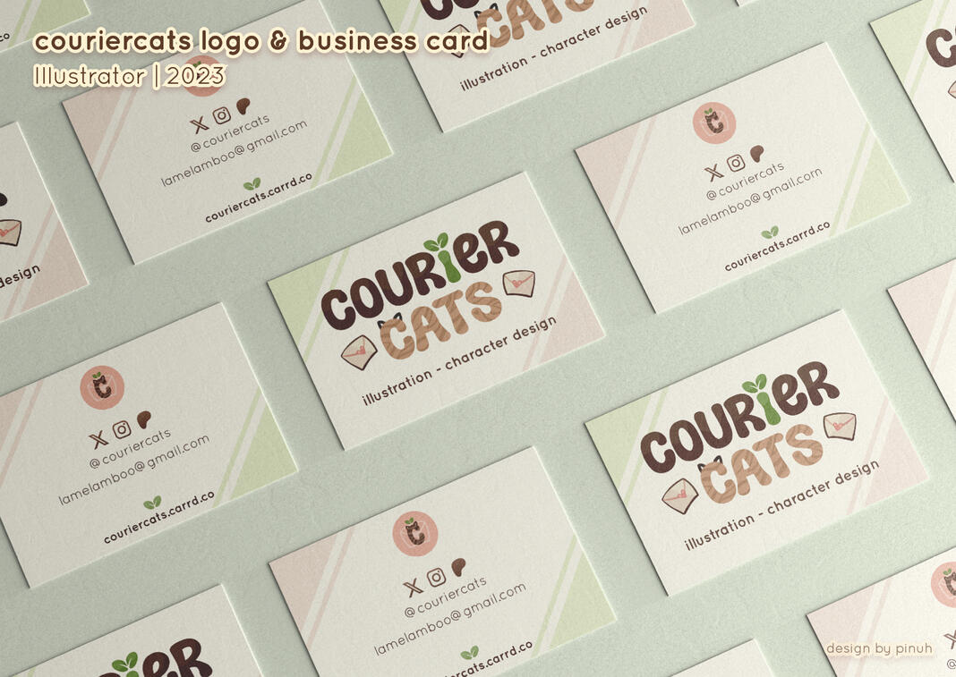 Logo &amp; Visitenkarten Auftrag für Illustrator*in &quot;couriercats&quot;