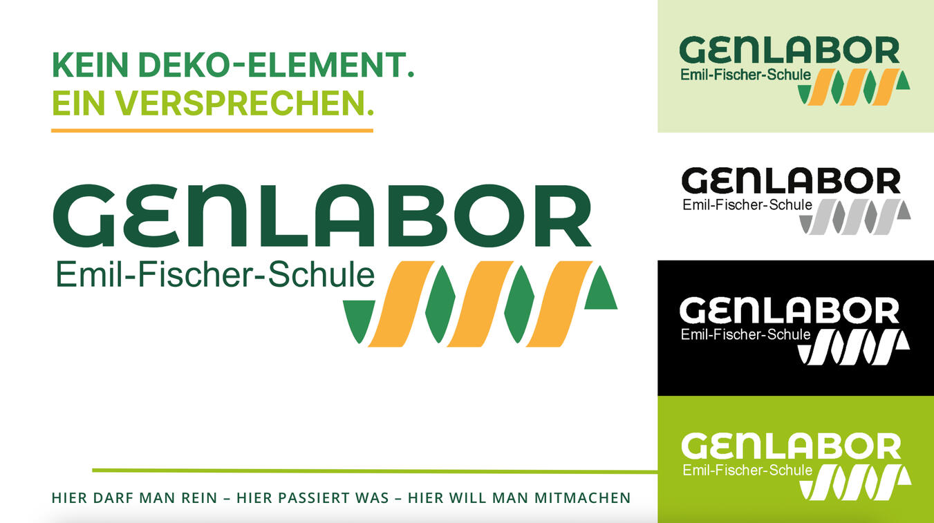 3. Platz Logowettbewerb Genlabor der Emil-Fischer-Schule
